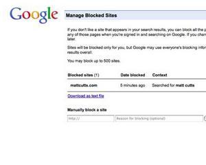 Google Search va permite acum sa blocati site-urile nedorite