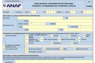 Totul despre Fisierul Standard de Control Fiscal (SAF-T) sau D-406. Cine il depune si cine nu-l depune