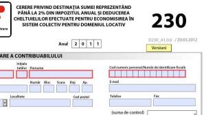 Cum se depune Formularul 230 privind destinatia a 2% din impozitul anual pe veniturile din salarii si din pensii