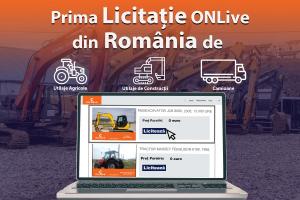 Cum puteti alege pretul pe care sunteti dispus sa il platiti pentru un utilaj? Cum puteti achizitiona cu ajutorul primei Licitatie de Utilaje OnLive din Romania?