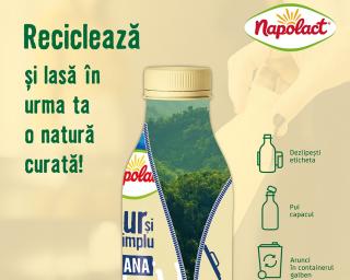 Napolact isi schimba ambalajul pentru a fi mai prietenos cu mediul