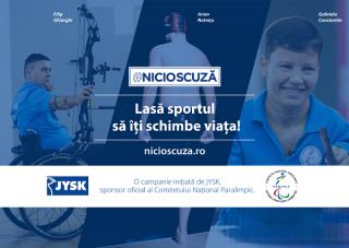 Comitetul National Paralimpic si JYSK Romania lanseaza campania de responsabilitate sociala NICIOSCUZA