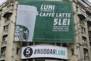 Cine este in spatele reclamei geniale de doar 150 Euro care ironizeaza ofertele Starbucks. 5 To Go a cucerit internetul