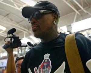 Dennis Rodman se afla din nou in Coreea de Nord si doreste sa infiinteze o liga de baschet