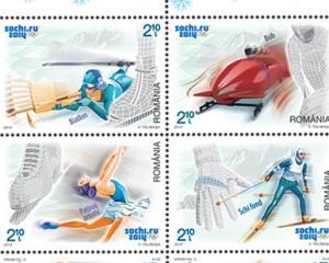 Romfilatelia pune in circulatie timbre dedicate J.O. de la Sochi
