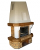 Semineu rustic perete